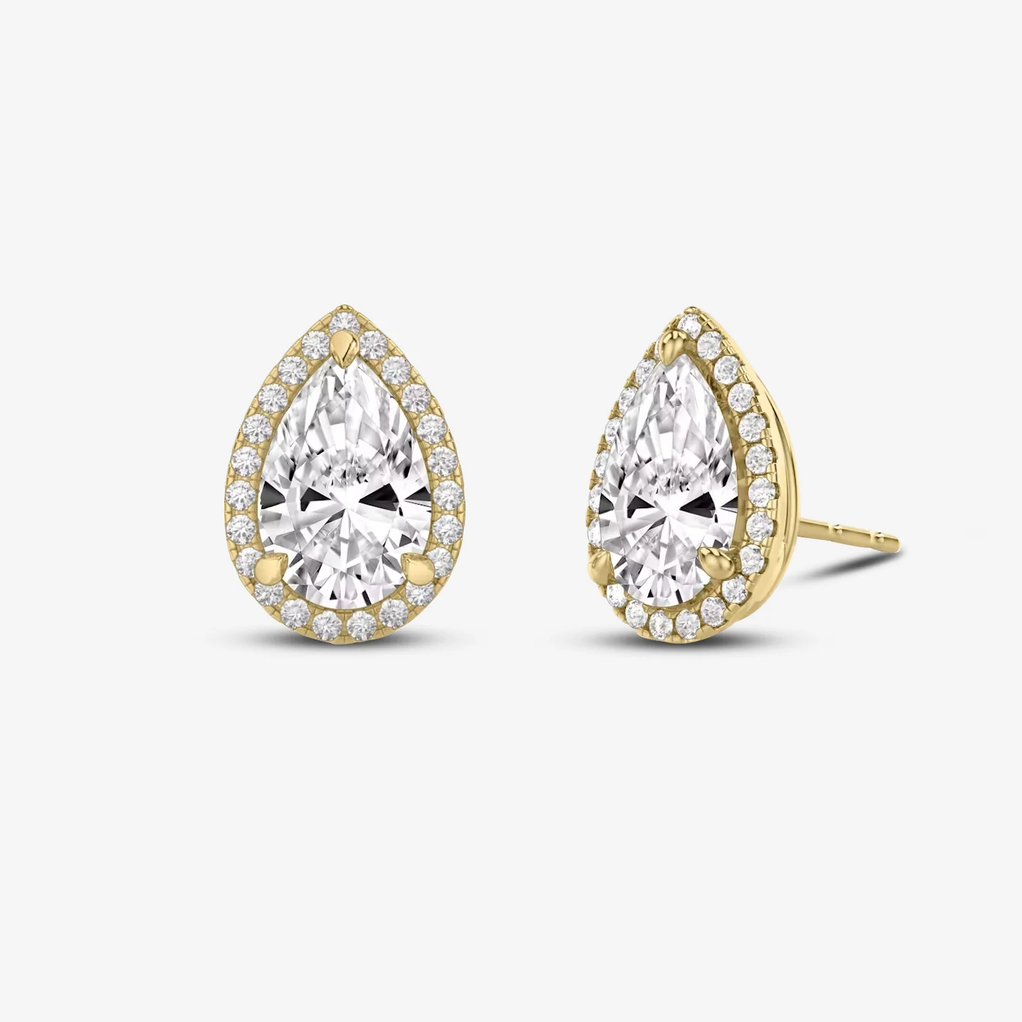 Pear Stud Earrings - Image 2